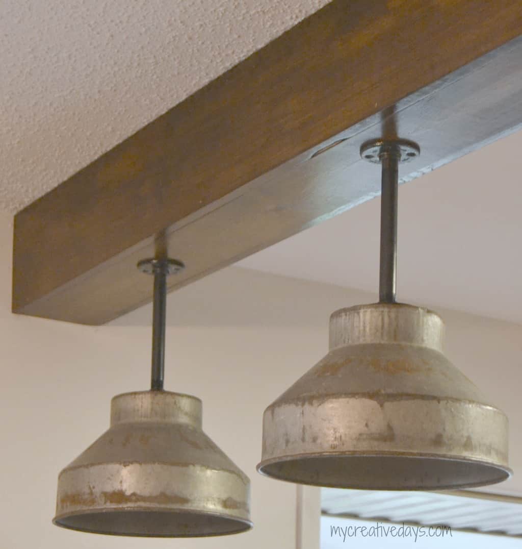 DIY Kitchen Light Fixtures {Part 2}  My Creative Days