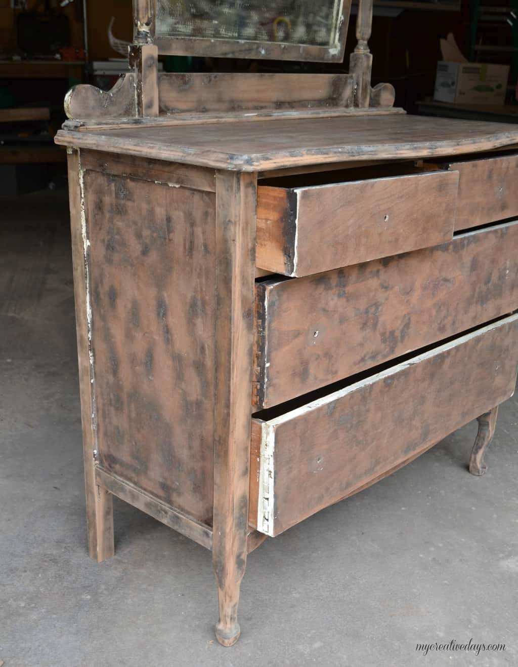 A Dresser Makeover Without Paint mycreativedays