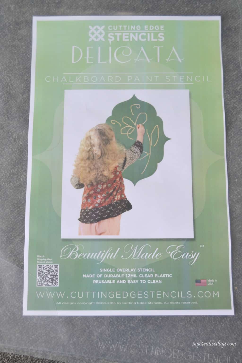 Quick Wall Treatment With Cutting Edge Stencils mycreativedays