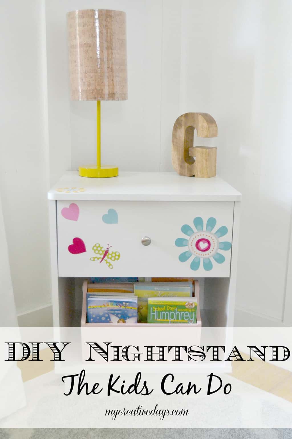 DIY NightStand The Kids Can Do mycreativedays