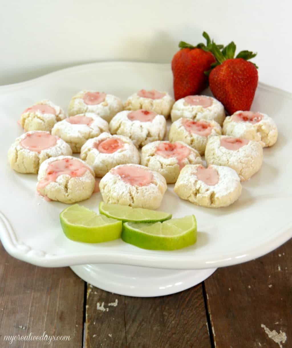 Strawberry Limeade Tea Cookies mycreativedays