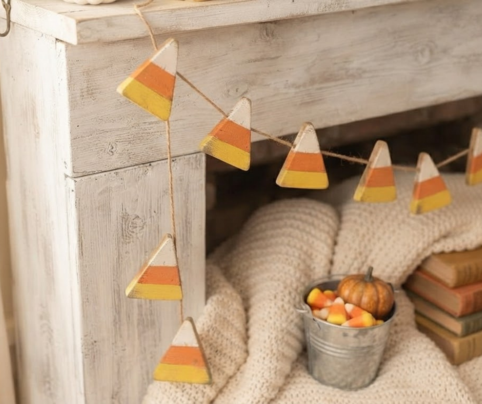 DIY Candy Corn Garland: How to Make a Fall Garland