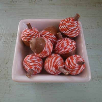 Easy Fall Craft: Acorn and Baker’s Twine Craft
