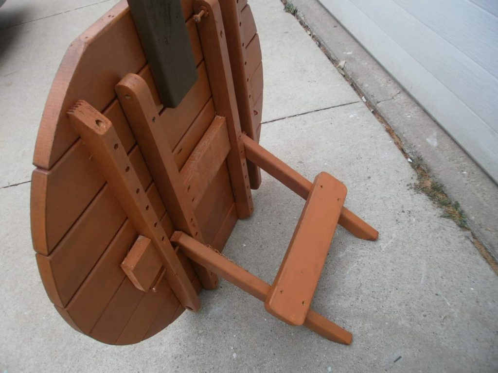 Repurposed Table Turned Pumpkin Fall Decor