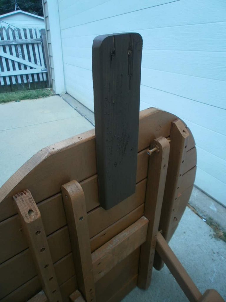 Repurposed Table Turned Pumpkin Idea