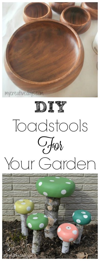 If you love to garden or have your yard landscaped and fun, you will love these easy DIY Toadstools For The Garden.