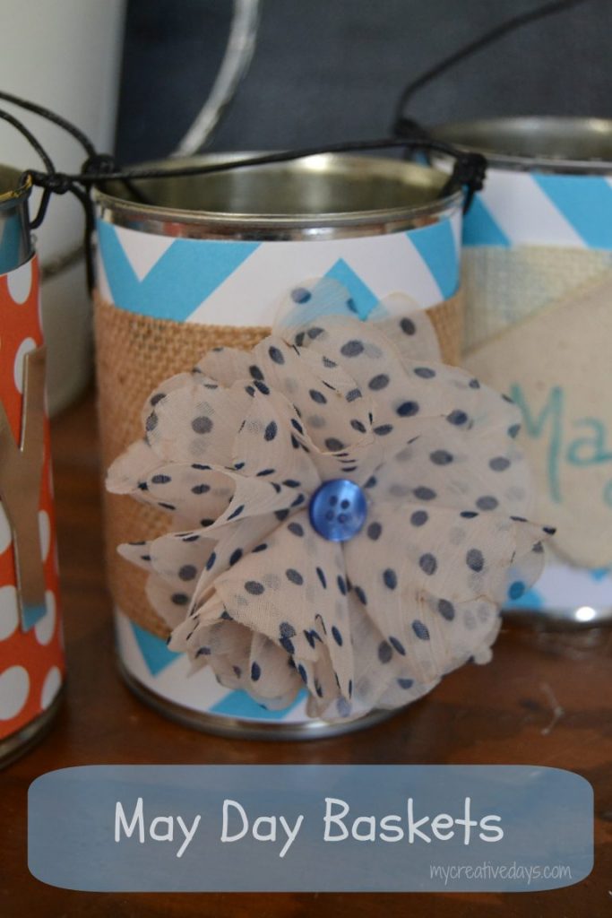Easy DIY May Day Baskets made from scrap craft supplies and items found in your recycling bin.