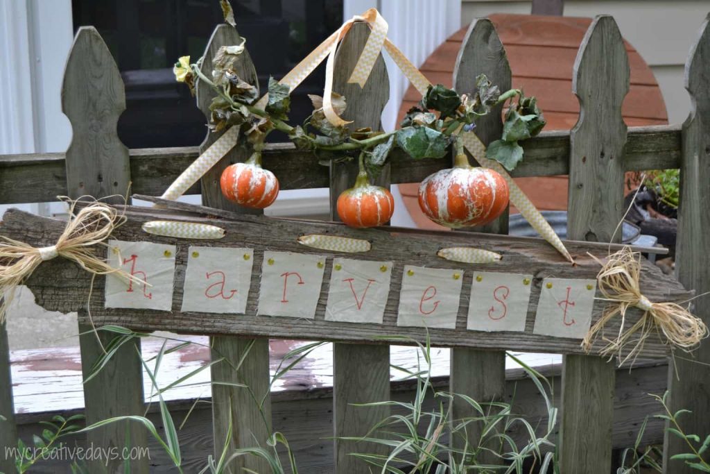 Looking for an easy way to welcome fall in your home? Make this simple DIY Fall Harvest Sign!