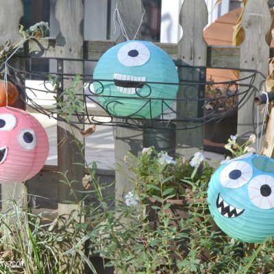 DIY Halloween Decorations: Paper Lantern Monsters