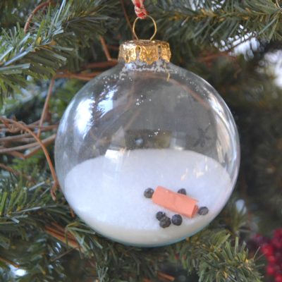 Homemade Christmas Ornament: Melted Snowman Ornament