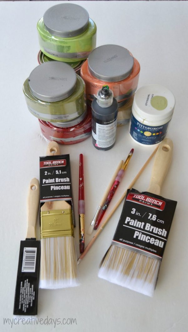 Paint Brush Santas :: Homemade Christmas Ornament - My Creative Days