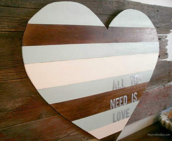 Diy Valentine Sign That Is Easy To Make, How To Decorate For Valentine Signs