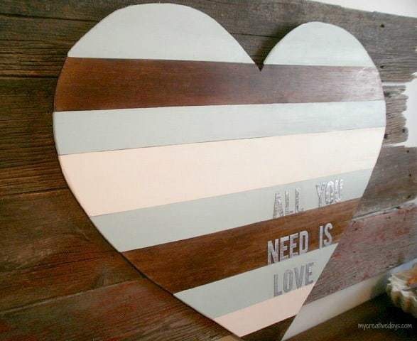 DIY Wooden Valentine's Day Hearts