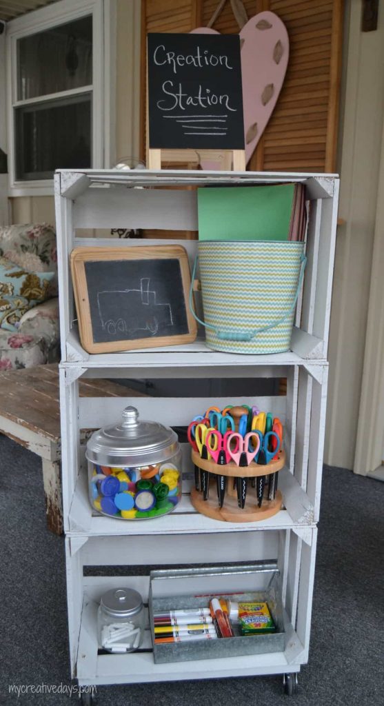 If you want to find any easy solution to getting organized, this simple DIY Wood Storage Crate can store all kinds of things.