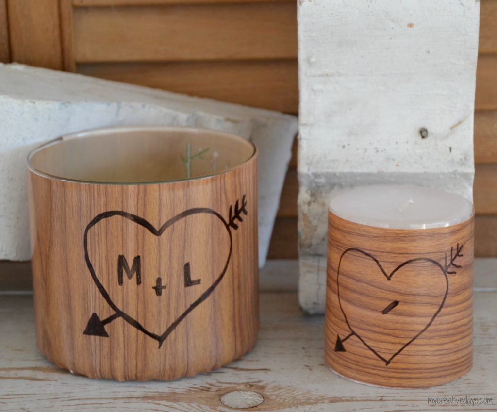 These DIY Faux Wood Carved Candles are so easy to make and really make a statement wherever you place them. 