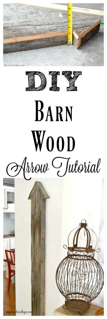 Do you love barn wood? This DIY Barn Wood Arrow Tutorial will show you how to take your favorite wood and make it into a statement piece for your home.
