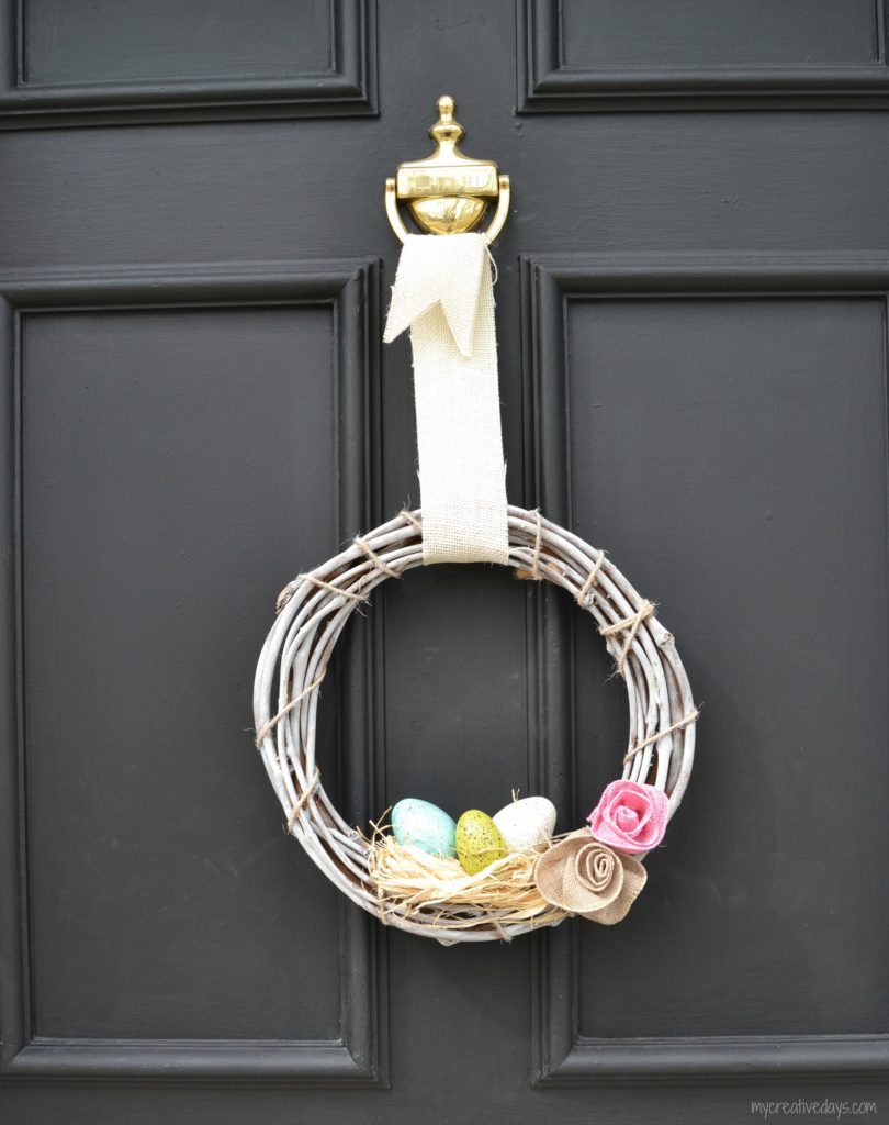 If you would like to add a spring wreath to your door this season, this easy DIY spring wreath is simple to make and doesn't cost much to put together. 