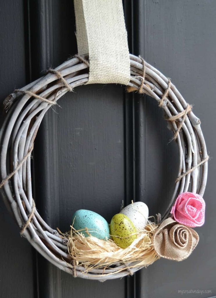 If you would like to add a spring wreath to your door this season, this easy DIY spring wreath is simple to make and doesn't cost much to put together.