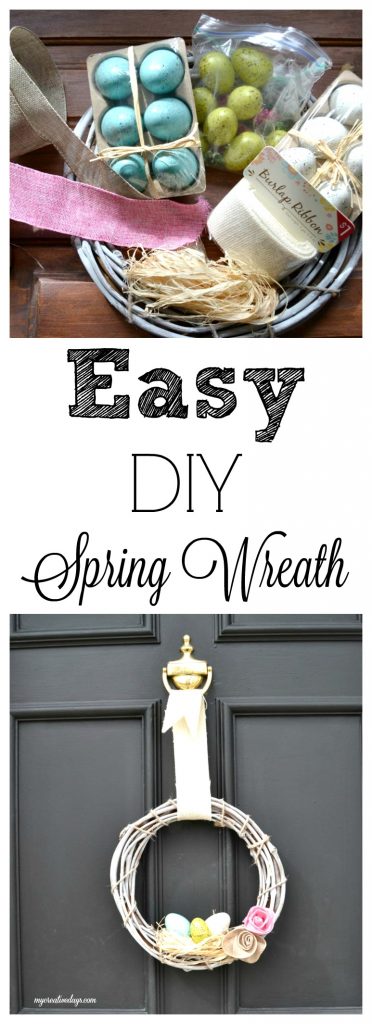 If you would like to add a spring wreath to your door this season, this easy DIY spring wreath is simple to make and doesn't cost much to put together.