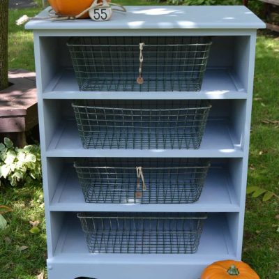 Repurposed Dresser Turned Bookshelf