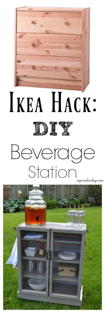 Want to turn your IKEA dresser into something fun? This IKEA HACK is all about turning an IKEA dresser into a DIY beverage station!