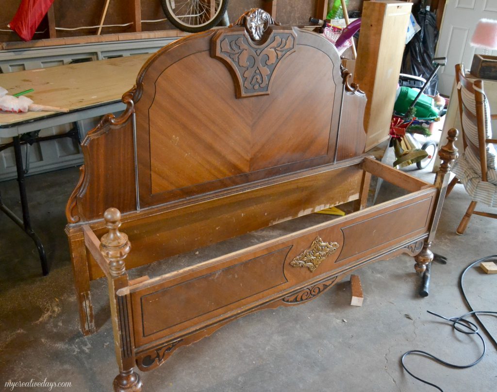 Do you have a headboard and foot board lying around? Don't get rid of it! Check out this repurposed bed to bench tutorial and make it into something useful again.