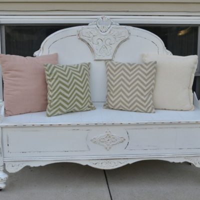 Repurposed Bed To Bench Tutorial