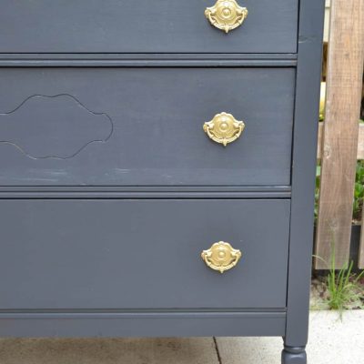 Charcoal DIY Dresser Makeover