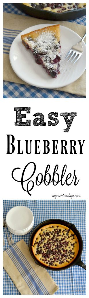 Do you love blueberry desserts? This easy Blueberry Cobbler is so easy to make and will satisfy all your blueberry cravings.