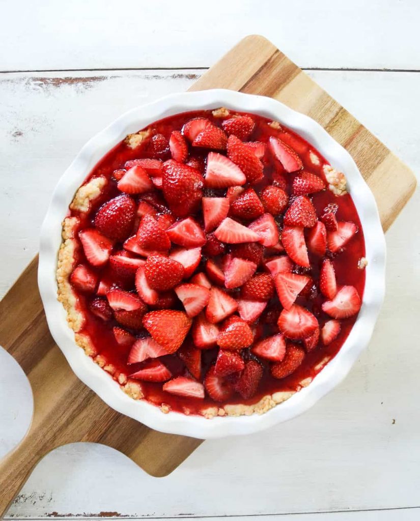 If you love strawberries and pie, then you will love this recipe! This Strawberry Pie is the best and easiest pie you will ever make. Just know that you have been warned - once you make it, you can't stop eating it! 