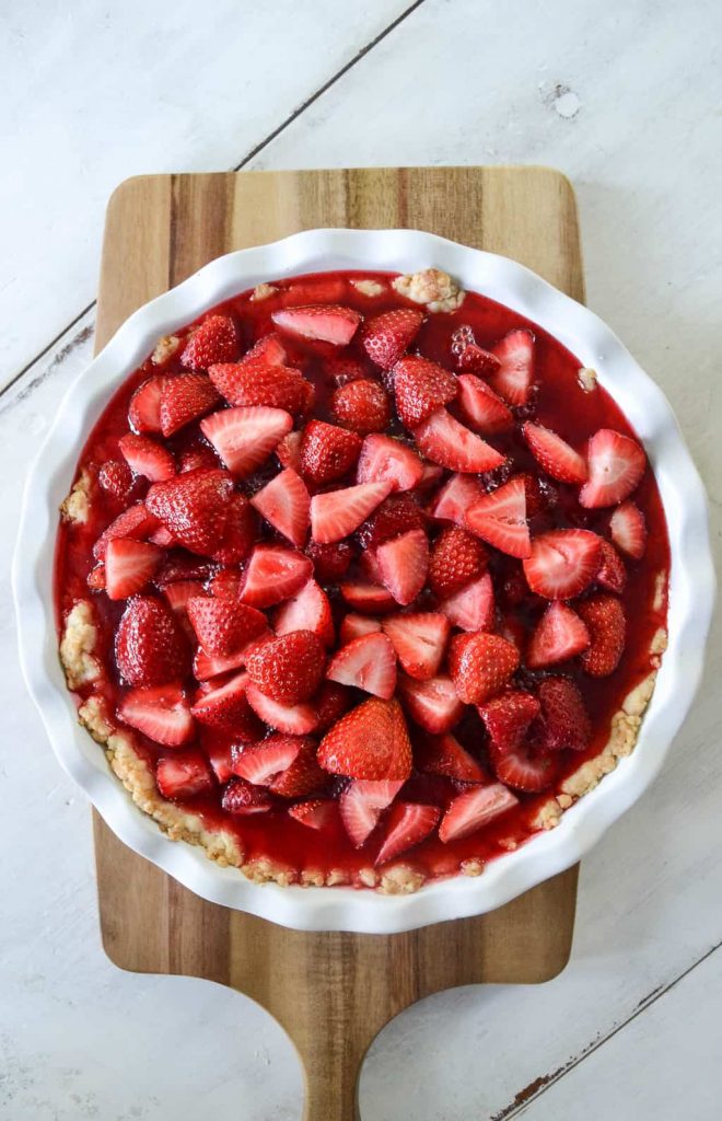 If you love strawberries and pie, then you will love this recipe! This Strawberry Pie is the best and easiest pie you will ever make. Just know that you have been warned - once you make it, you can't stop eating it! 