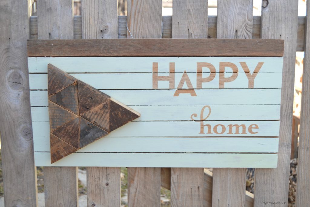 Do you want to add a cute sign to your home that is full of character? This repurposed sign is perfect for any home and it was made from 100 year old flooring!