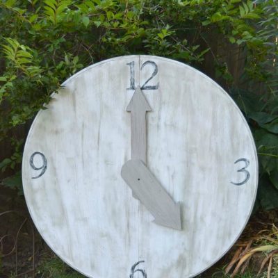 DIY Outdoor Wall Clock For The Garden