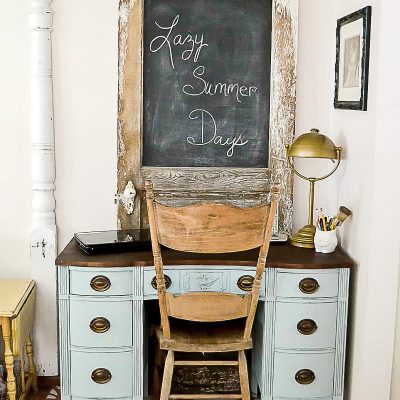 Painted Desk Makeover