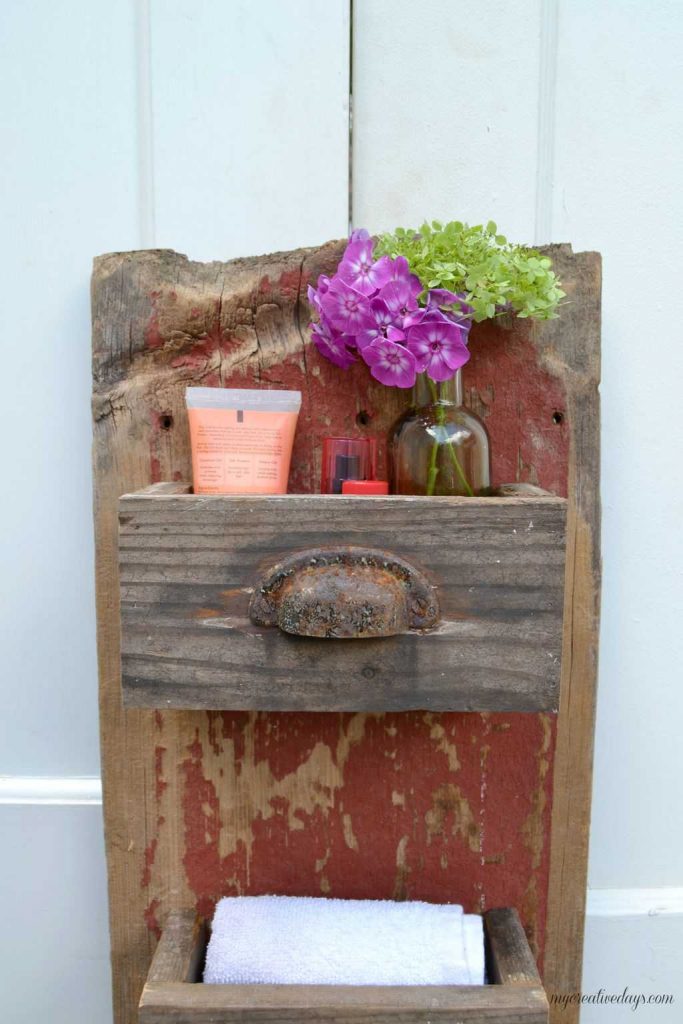 We are always trying to get more organized in all areas of our lives. This easy DIY wall organizer has a rustic look but will keep anything you store in it streamlined and neat.