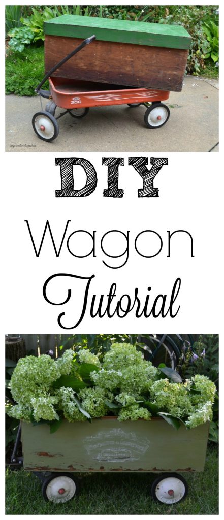 Wagons come in all shapes and sizes and this DIY wagon tutorial will show you how to turn your basic wagon into a beautiful piece for your garden or porch!