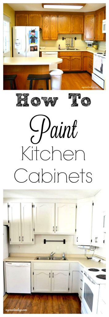 Do you want to make over your kitchen on a tight budget? This post will show you how to paint kitchen cabinets the right way and really change the look of your kitchen on a budget. 