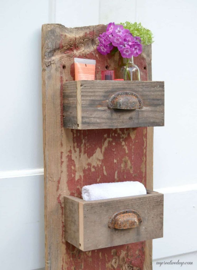 We are always trying to get more organized in all areas of our lives. This easy DIY wall organizer has a rustic look but will keep anything you store in it streamlined and neat.