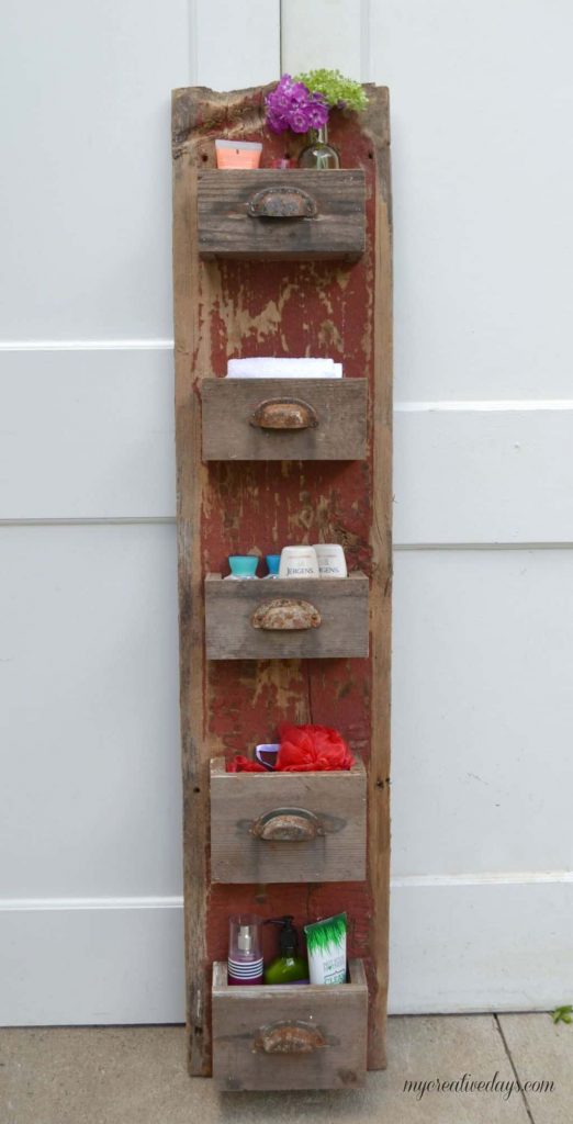 We are always trying to get more organized in all areas of our lives. This easy DIY wall organizer has a rustic look but will keep anything you store in it streamlined and neat.