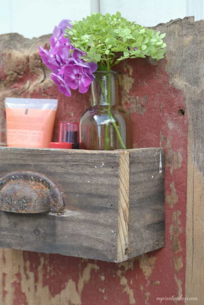 We are always trying to get more organized in all areas of our lives. This easy DIY wall organizer has a rustic look but will keep anything you store in it streamlined and neat.