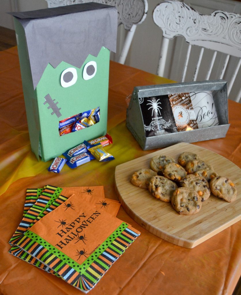 Are you looking for a fun way to hand out candy this Halloween? Make this easy DIY Frankenstein Halloween candy dispenser from an empty cereal box!