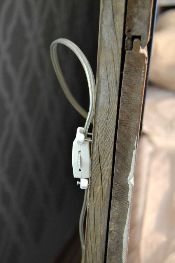Repurposed Lamps Become DIY Plug In Wall Sconce For Headboard