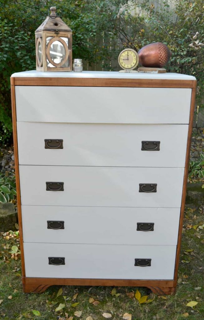 Are you looking for a way to make over an old dresser you have? Click over to see how to take a worn down dresser and make it a stunning piece for your home. 