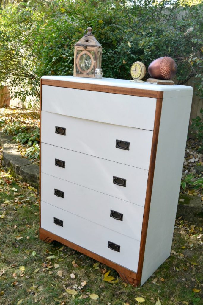 Are you looking for a way to make over an old dresser you have? Click over to see how to take a worn down dresser and make it a stunning piece for your home. 