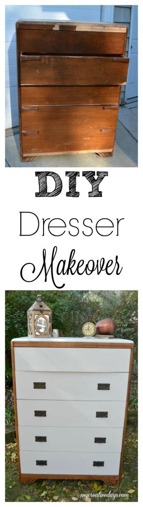 Are you looking for a way to make over an old dresser you have? Click over to see how to take a worn down dresser and make it a stunning piece for your home. 