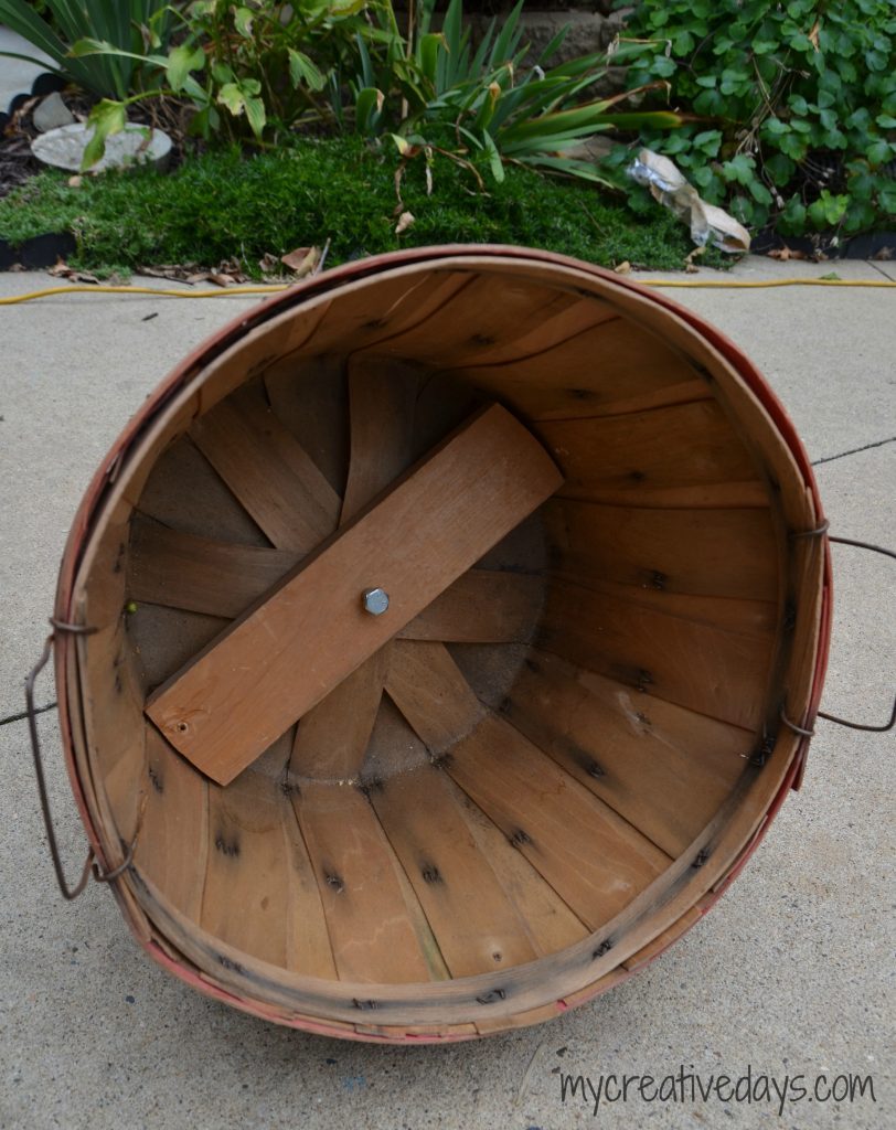 If you are looking for easy DIY Fall Decor Tutorial for your home, click over to see how to make this cute tiered bushel basket to fill with pumpkins and gourds.