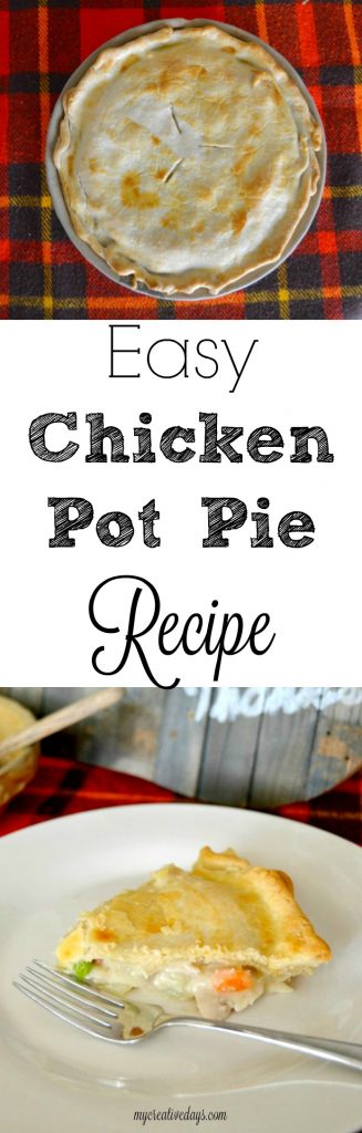 Are you looking for a good chicken pot pie recipe without all the fuss? Click over to get this Easy Chicken Pot Pie Recipe that will quickly become a family favorite!