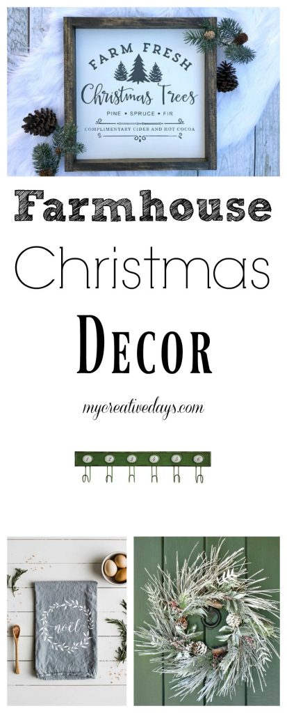 If you are looking for some cute farmhouse Christmas decor, click over and find more than 20 different options!
