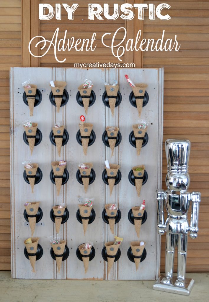 DIY Rustic Advent Calendar from MyCreativeDays.com