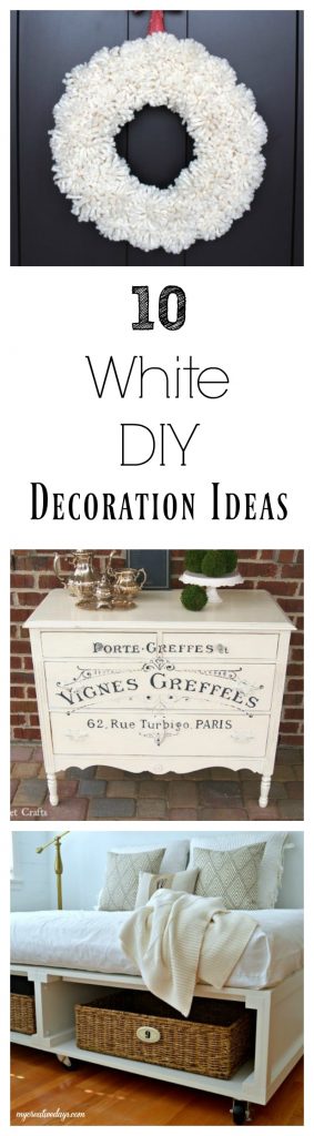 If you are looking to add more white decor to your home, click over to get these 10 white DIY Decoration Ideas that are simple and beautiful.